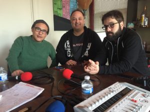 Guest Jeff Zamaria with George Chen and Paco Romane