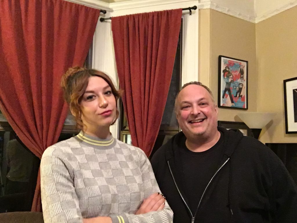 Comedian Hayley Beacon and Sup Doc podcast host Paco Romane